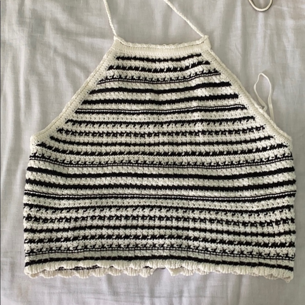 Garage halter top